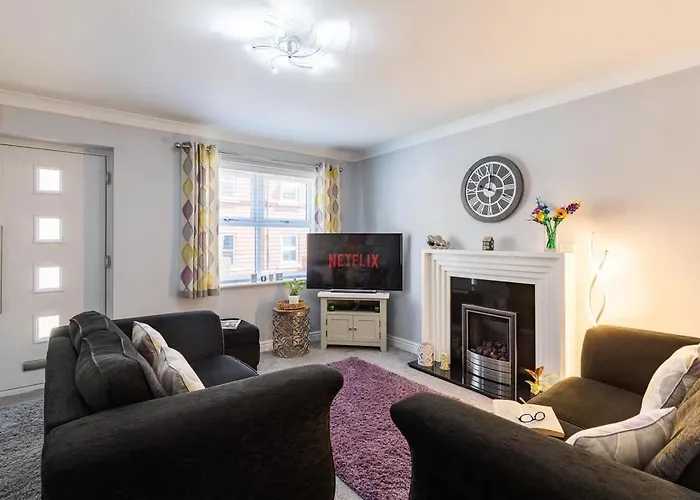 Townhouse Harbour Retreat & Free Parking Sleeps 6 סקארבורו